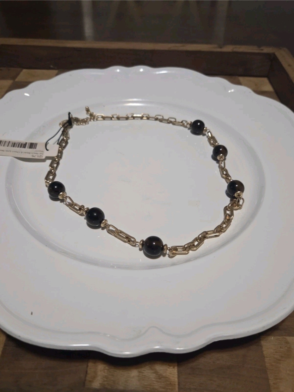 Agate Inspired Stone Necklace New